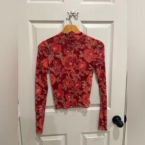 Floral sheer top 🌺